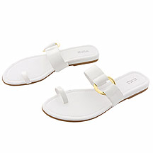 J by Jasper Conran White leather toe ring sandals