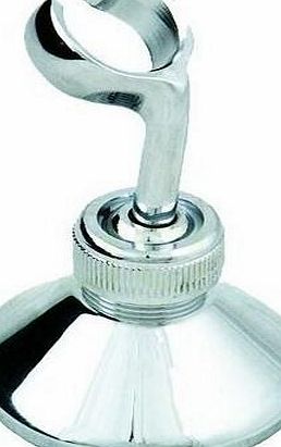 UNIVERSAL HAND SHOWER HEAD WALL BRACKET HOLDER CHROME METAL 360 ROTATION SWIVEL FROM CFU