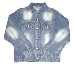 Worn look denim jacket