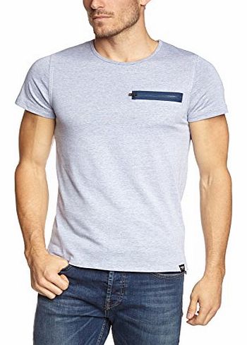 Mens Friar Tee Ss U-Neck Core Ttt Crew Neck Short Sleeve T-Shirt, Grey (White/Slim), Small