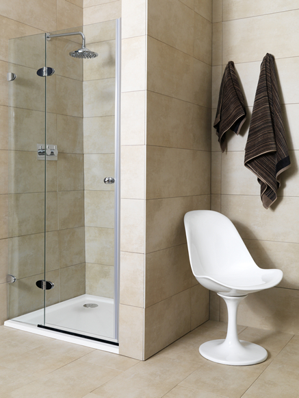 900mm 2 Part Shower Door (left)