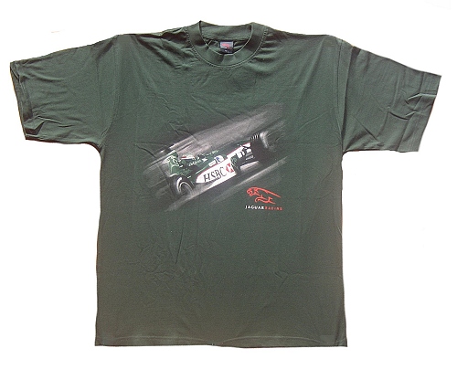 Car Print T-Shirt Green