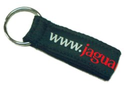 Jaguar Woven Loop Keyring (Green)