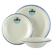 Simple Blue 12pce Dinner Set