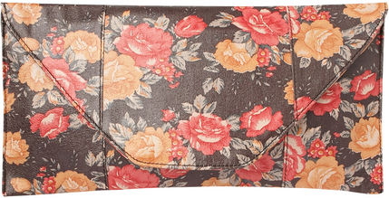 floral envelope clutch bag