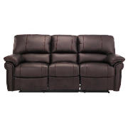 Large Recliner Sofa, Chocolate