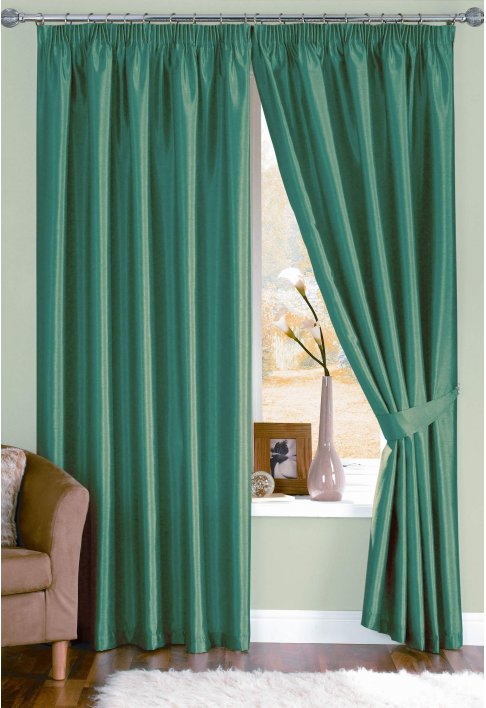 Java Teal Lined Curtains