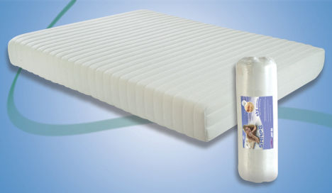 Shape Sky Roll Up Memory Mattress 3ft Single