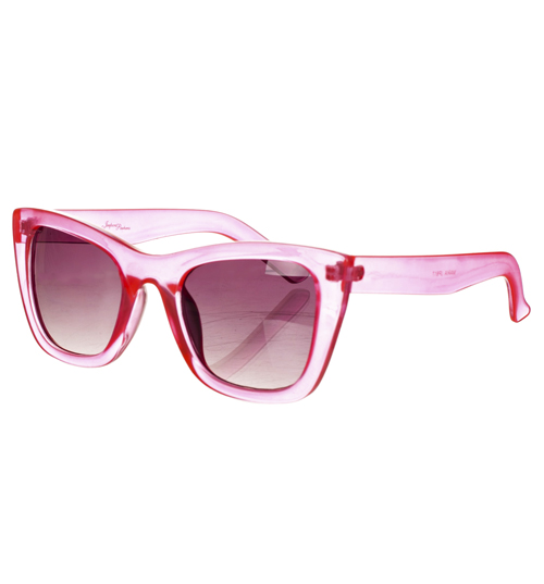 Bright Pink Retro Maria Chunky Wayfarer