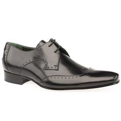 Male Wing Cap Leather Upper Jeffery West in Black