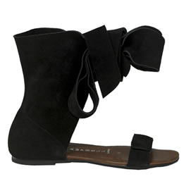 Black Suede Acropolis Wrap