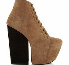 Freda mushroom suede ankle boots