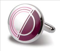 Jermyn Shirts 068/D Pink Round Concentric Circle Cufflinks