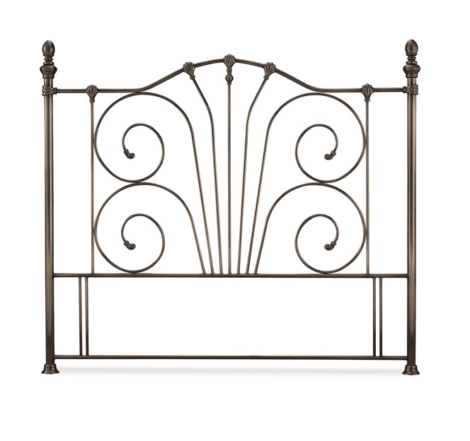 Antique Nickel King Size Headboard