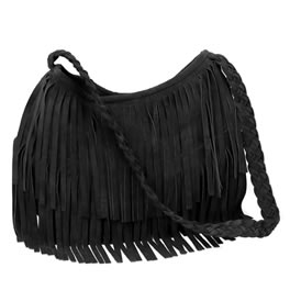 PRE-ORDER ITEM - JJ Winters Black Suede Fringe