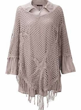 Beautiful Blouse  Poncho Set