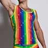 shining rainbow 21 sheer tank top