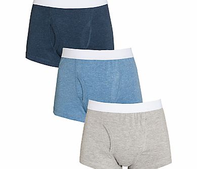 John Lewis Boy Trunks, Pack of 3, Multi