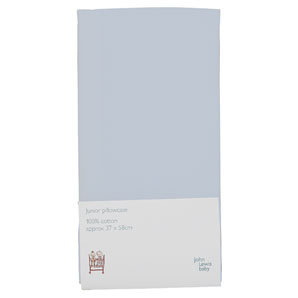 john lewis Cot / Cotbed Pillowcase, Sky