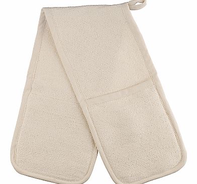 Double Oven Glove, Cream