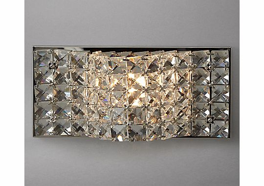 John Lewis Karla Sparkle Wall Light, Clear