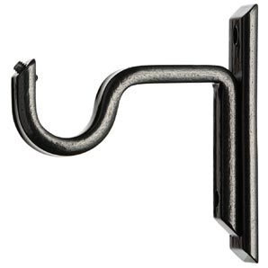 Polished Steel Curtain Bracket, Dia.19mm