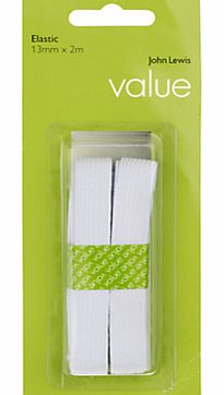 The Basics 13mm Elastic, White