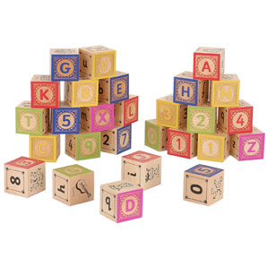 Wooden Alphabet Blocks