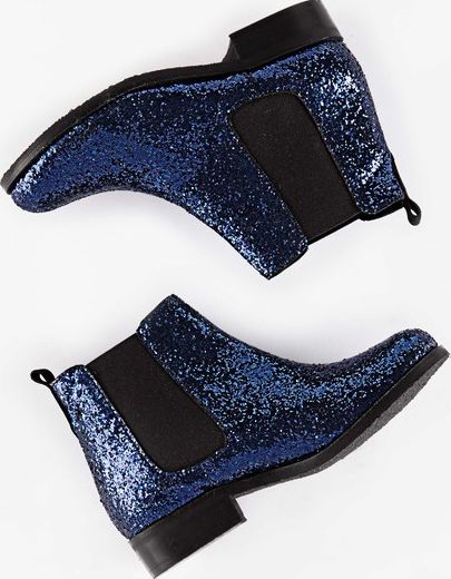 Johnnie  b Glitter Chelsea Boots Blue Johnnie b, Blue