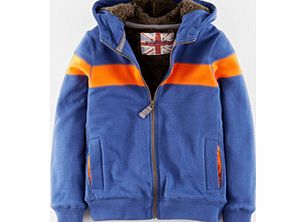 Johnnie  b Shaggy Lined Zip Through, Grey Marl,Cadet Blue