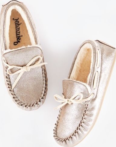 Johnnie  b Suede Slippers Almond Sparkle Johnnie b, Almond