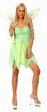 New Green Fairy Womens Fancy Dress Costume