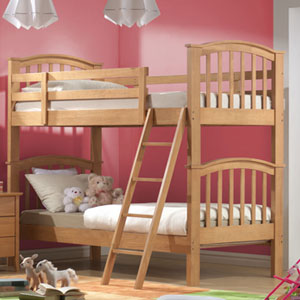 3FT J Twin Sleeper Wooden Bunk Bed