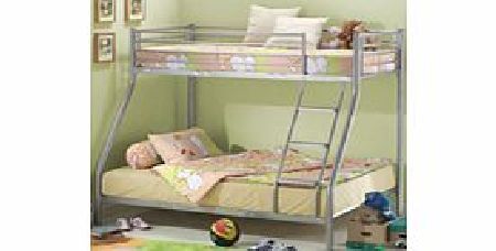 Joseph Three Sleeper Metal Bunk in Silver finish