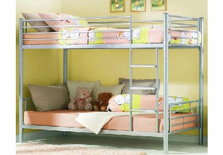 Joseph Metal Bunk Bed-Silver