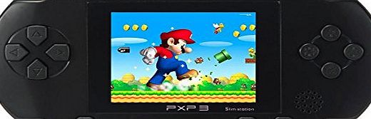 JouerNow Black PXP 3 Handheld Slim 16 Bit Game Console Retro Video Game 150  Games