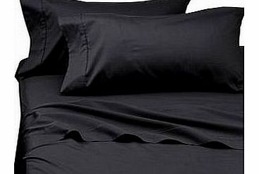 JOYSLEEP Love2Sleep EGYPTIAN COTTON FITTED SHEET HOTEL QUALITY - DOUBLE SIZE BLACK