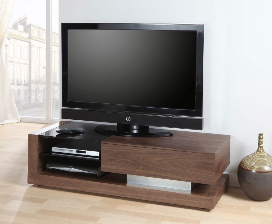 Cube Walnut TV Stand JF613