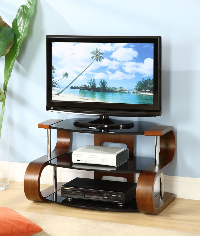 Curve Walnut 850 TV Stand JF203