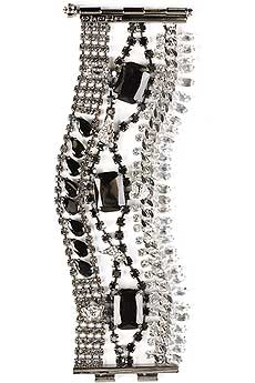 Layered Rhinestone Bracelet