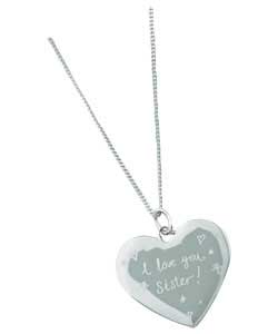 I Love You Sister Necklace