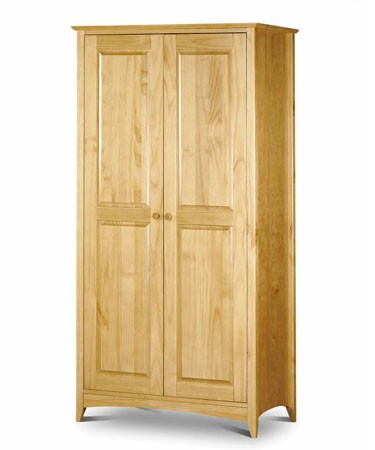 Barcelona Two Door Wardrobe - Natural Pine