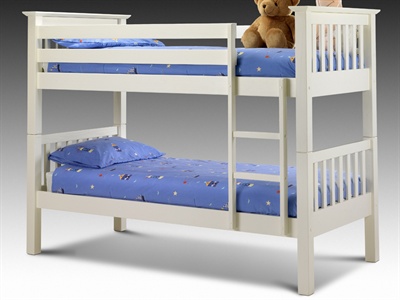 Barcelona White Bunk Bed Single (3)