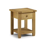 Lyndhurst Bedside Cabinet in American Oak soilds and veneers with 1 Drawer