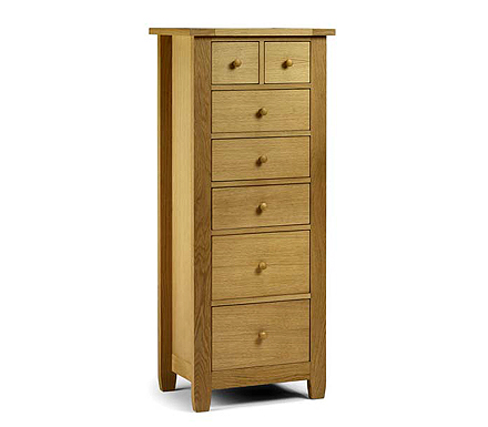 Lyndhurst Solid Oak 2+3+2 Drawer Chest