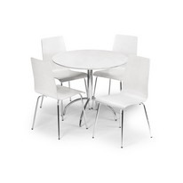 Mandy White Round Dining Set