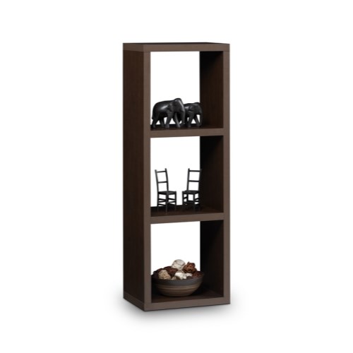 Julian Bowen Picasso 3 Cube Bookcase In Mahogany