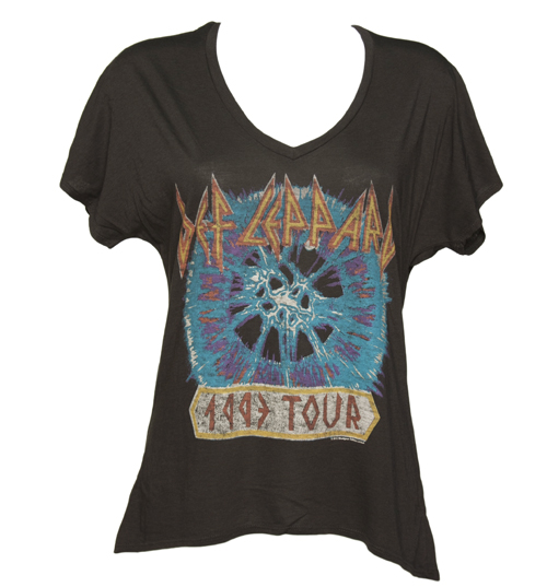 Ladies Black Oversized Def Leppard 1993 Tour