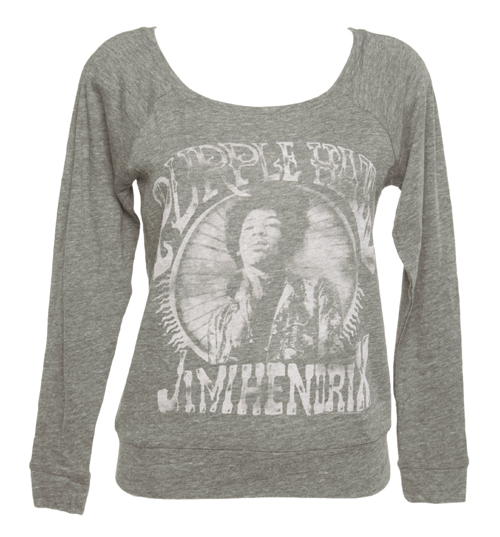 Ladies Grey Jimi Hendrix Pullover from Junk Food