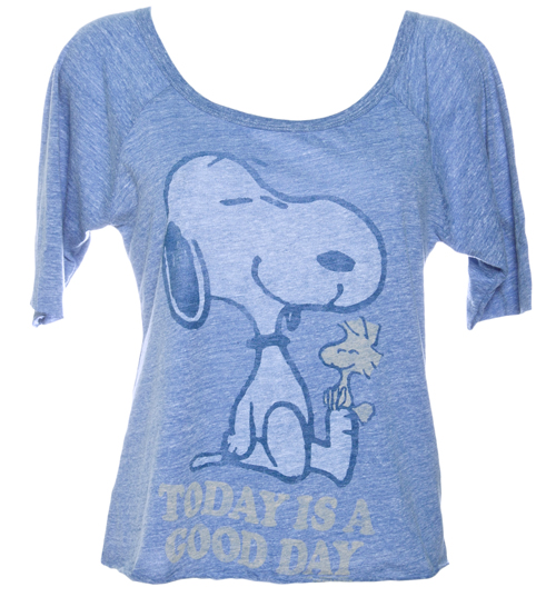 Ladies Snoopy Good Day Triblend Slouch Raglan